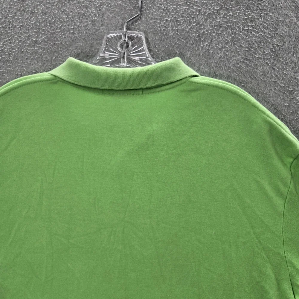 Polo Ralph Lauren Men Polo Shirt‎ Large Green Logo Short Sleeve Pony Embroidered